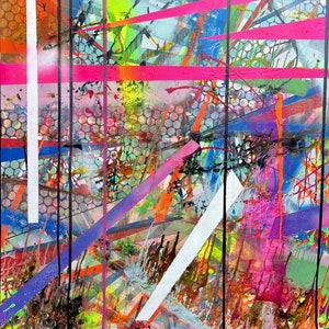 大きなオリジナル絵画、現代アート、抽象画、オリジナルモダンアート、現代抽象アートワーク、抽象ウォールアート