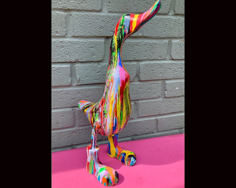 Drip Paint Street Art Sculpture, Drip Art Sculpture, Modern Sculpture