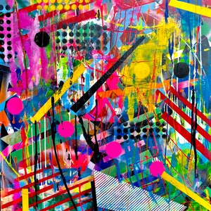 大きなオリジナル絵画、現代アート、抽象画、オリジナルモダンアート、現代抽象アートワーク、抽象ウォールアート