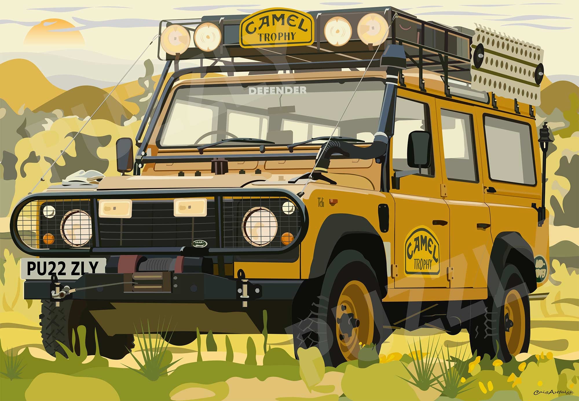 Land Rover Defender Wooden Jigsaw Puzzle the Camel Trophy - Etsy UK