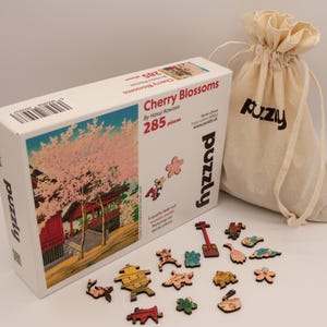 Cherry Blossom wooden jigsaw puzzle | Japanese wooden jigsaw puzzle  | The perfect Japanese gift