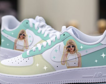 Custom SpeakNow Taylor's Nike Air Force 1, HandPainted 1989 Taylor's Custom Nike AF1 Sneakers, The Nike Air Force 1 Customize AF1s Fans Gift