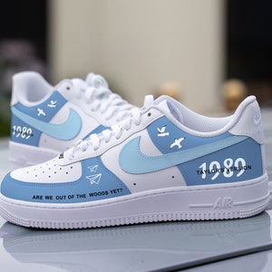 Zapatillas Air Force 1 personalizadas azul bebé. Tapas bajas, medias y  altas -  México