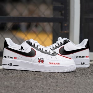 Custom Fast and Furious Nike Air Force 1 Shoes,HandPainted Gran Turismo Nike AF1 Sneakers,The Nike Air Force 1, Customize GTR AF1s