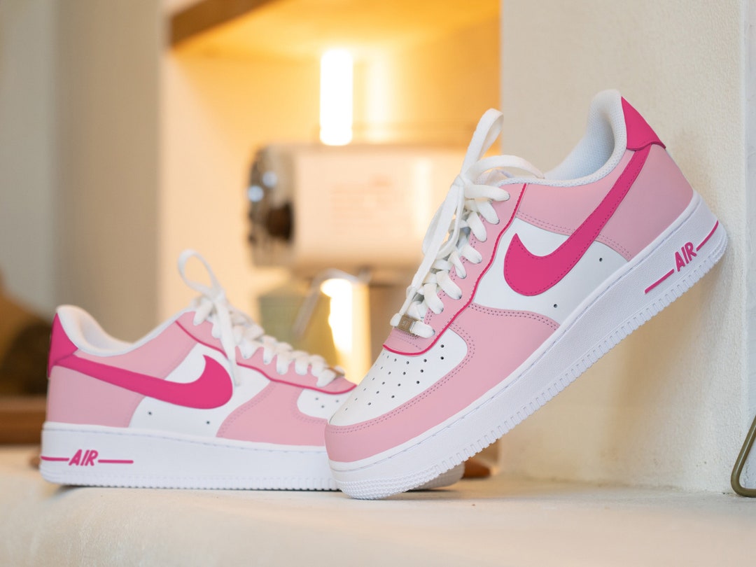 nike air force metallic pink