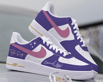 Custom Speak Now Taylor's Nike Air Force 1, HandPainted 1989 Taylor's Custom Nike AF1 Sneakers, The Nike Air Force 1 Customize AF1s Fan Gift