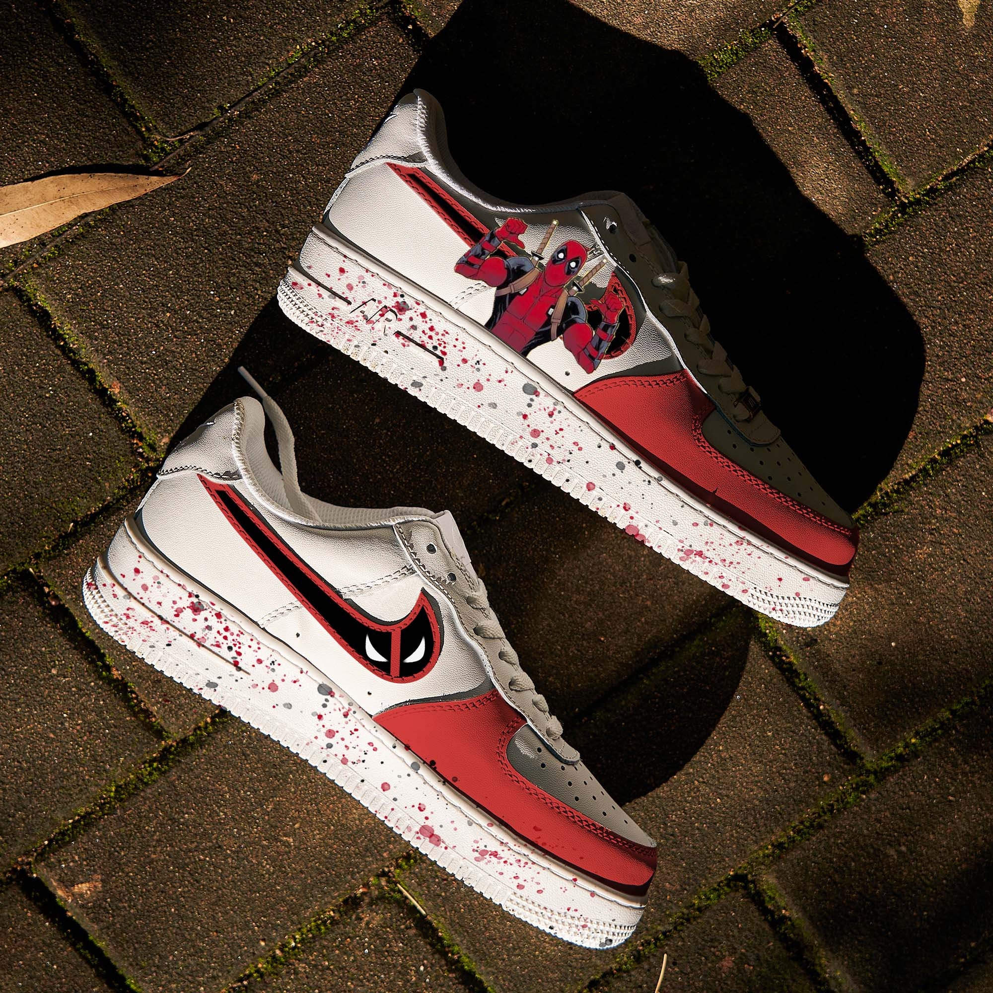 Deadpool Marvel Superhero Fashion Cool Sports Running Sneakers Yeezy Shoes1  - Freedomdesign