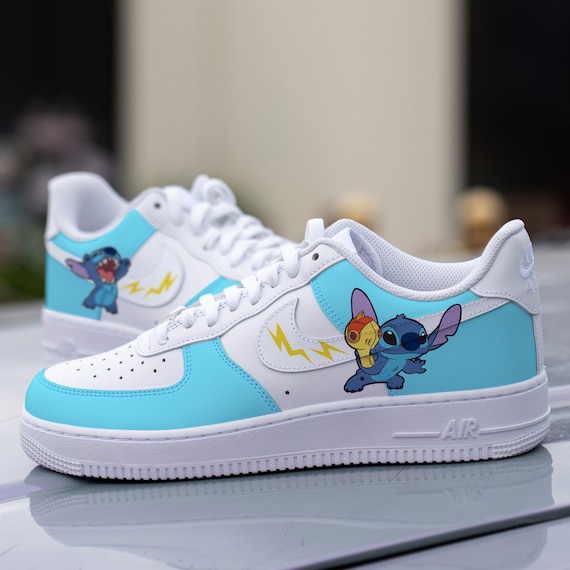 Nike Air Force 1 Stitch para mujer, zapatilla de deporte pintada a