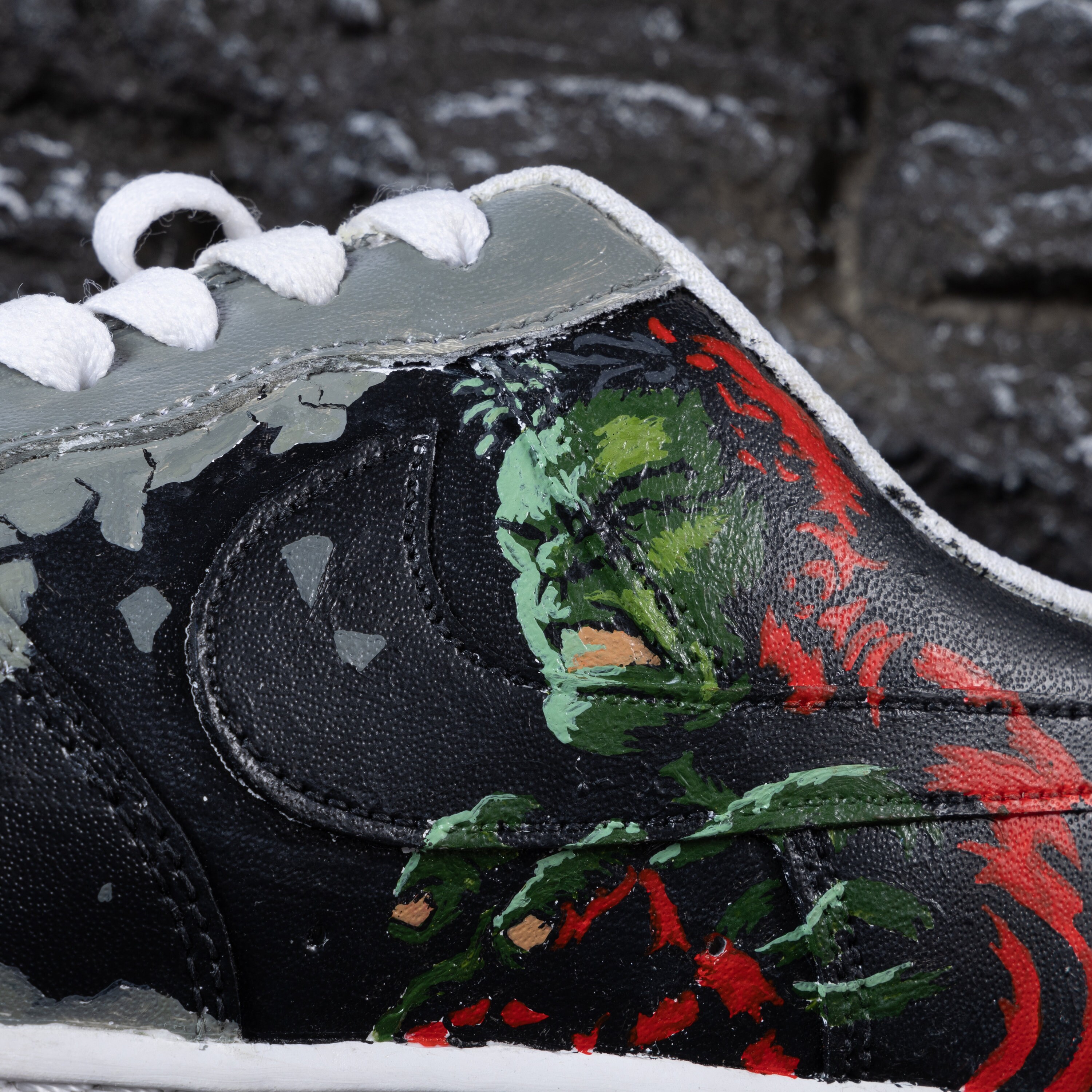 Nike Air Force 1 Custom Handpainted Hulk Custom Nike AF1 the
