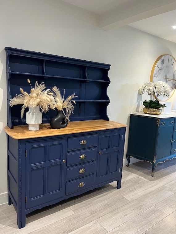 Ercol Dresser: Mid-century Modern Blue Cabinet, UK Crafted - Etsy