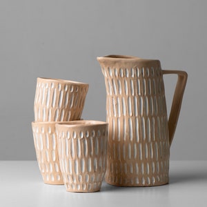 Carafe and 3 glasses