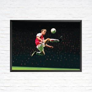 Dennis Bergkamp painting — Arsenal and Netherlands legend