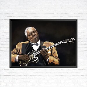 B.B. King Painting — Landscape print of The King of the Blues