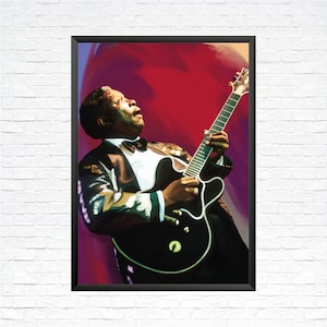B.B. King Painting — Wall art print of The King of the Blues