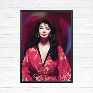 Kate Bush Painting — Wall art print of iconic singer