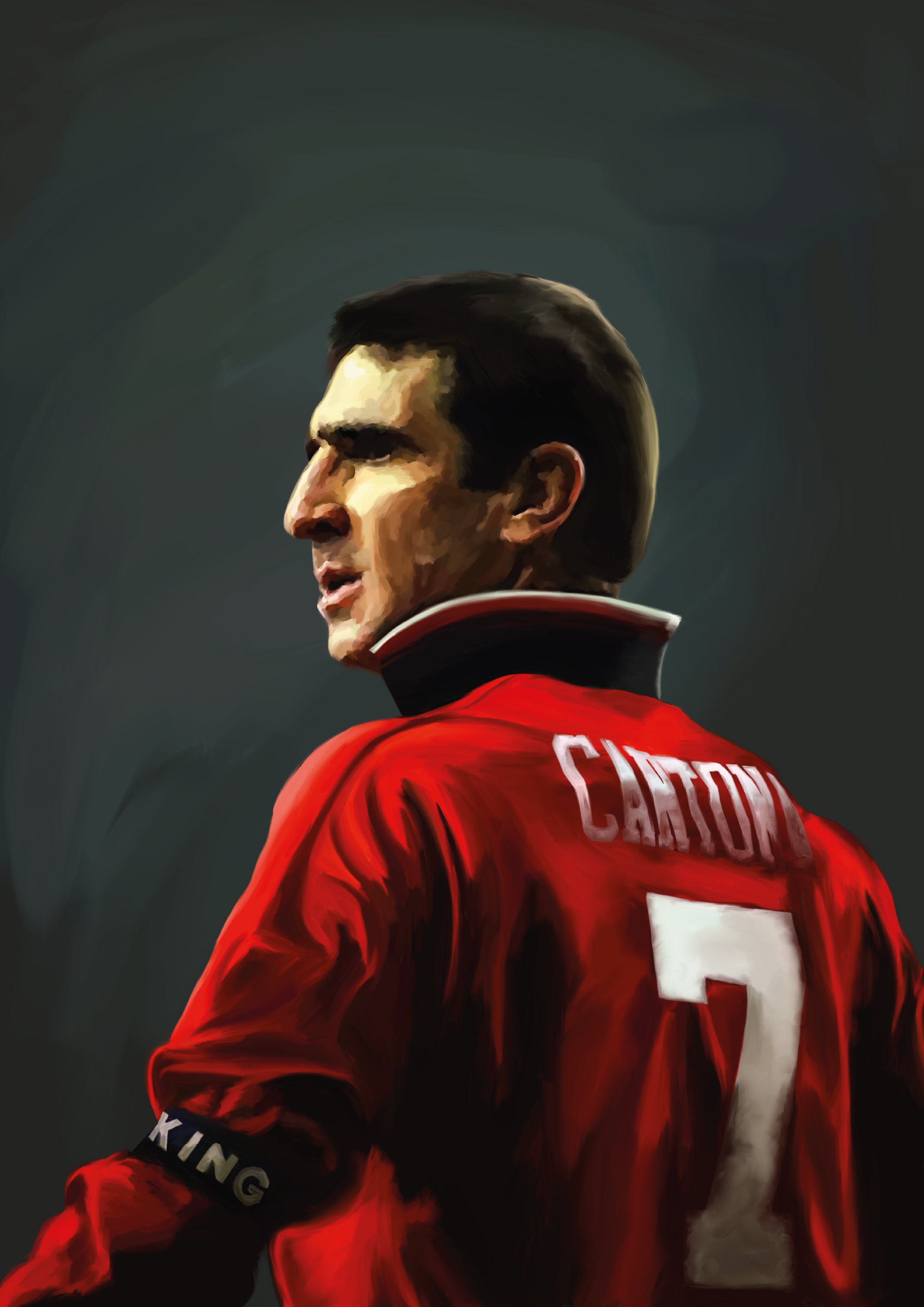 エリック・カントナの絵画 — マンチェスター・ユナイテッドの伝説