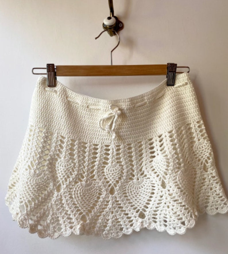 Mini Crochet Skirt Beach Wear Bikini Cover Up White Sand | Etsy