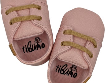 TIBAMO ORACLE | Baby Shoes in Pink Soft Leather