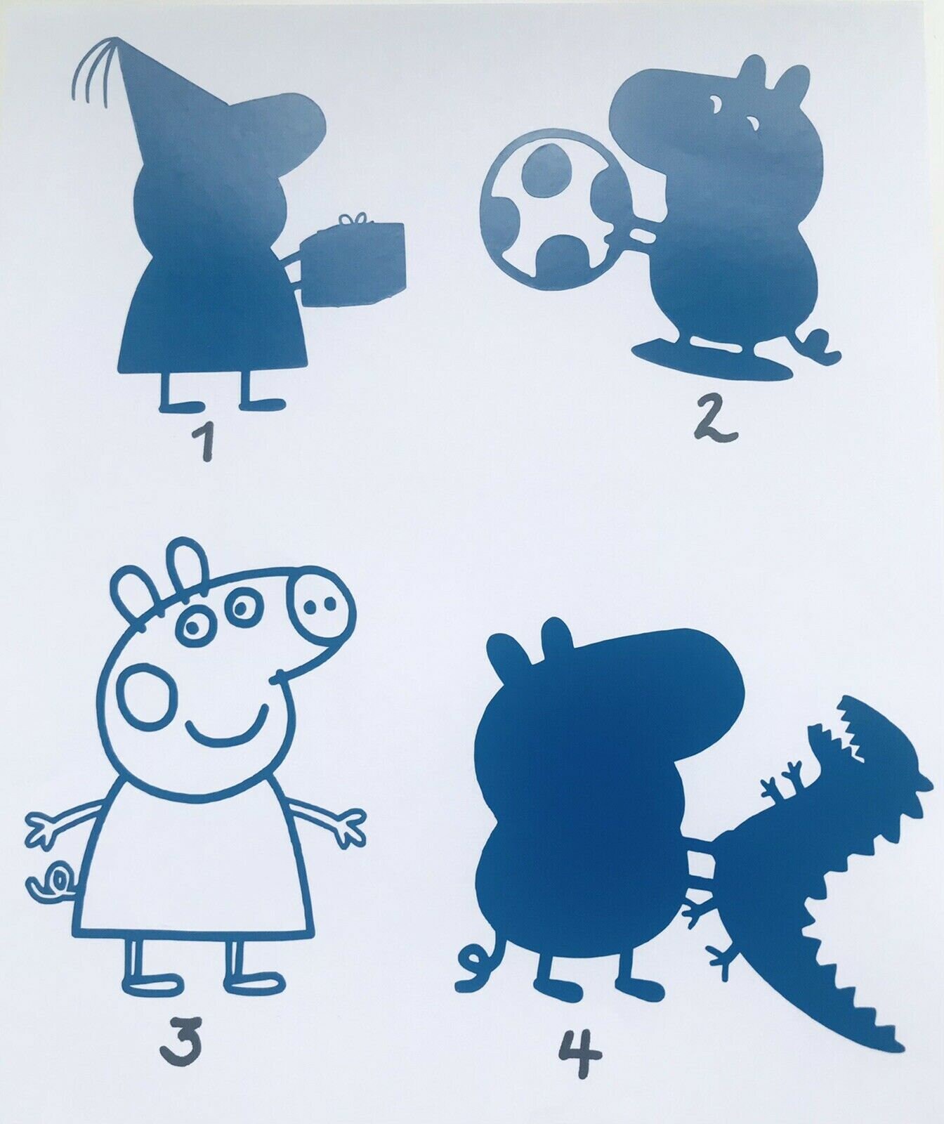 Desert Cactus Peppa Pig Stickers - 30 Vinyl Decals For Laptop, Water Bottle, Scrapbook Decor