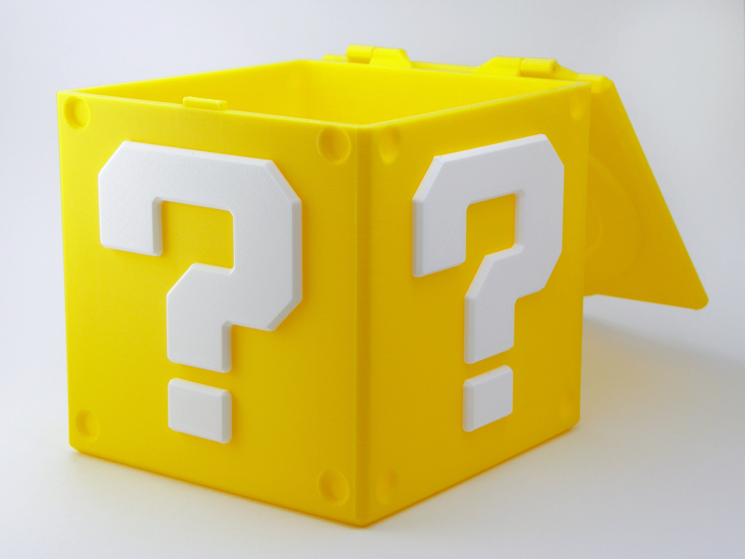 Super Mario Bros Mystery Question Block Cube Part Cardboard Display Diorama  Prop