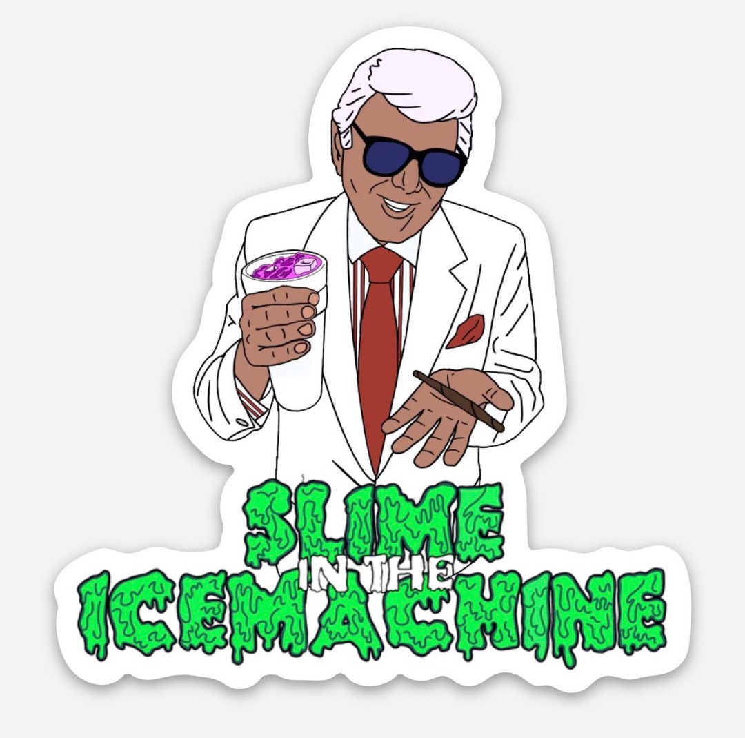 Slime in the Ice Machine Vinyl Sticker Etsy