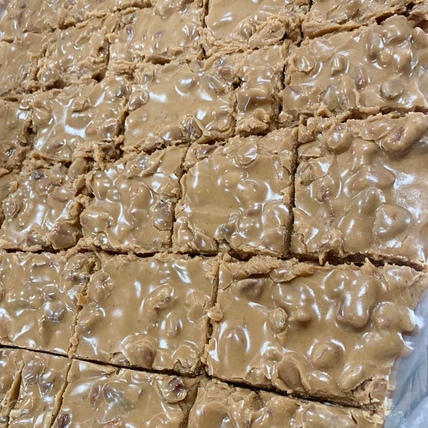 Homemade pecan candy ( New Orleans Pralines) made with rich cream, and packed with pecans. Sure to melt in your mouth.