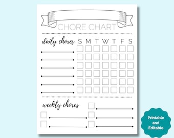Weekly Chore Chart, Chore Chart Kids, Chore Chart Printable, Kids Chore Chart Printable, Kids Chore Chart, Weekly Chore Chart