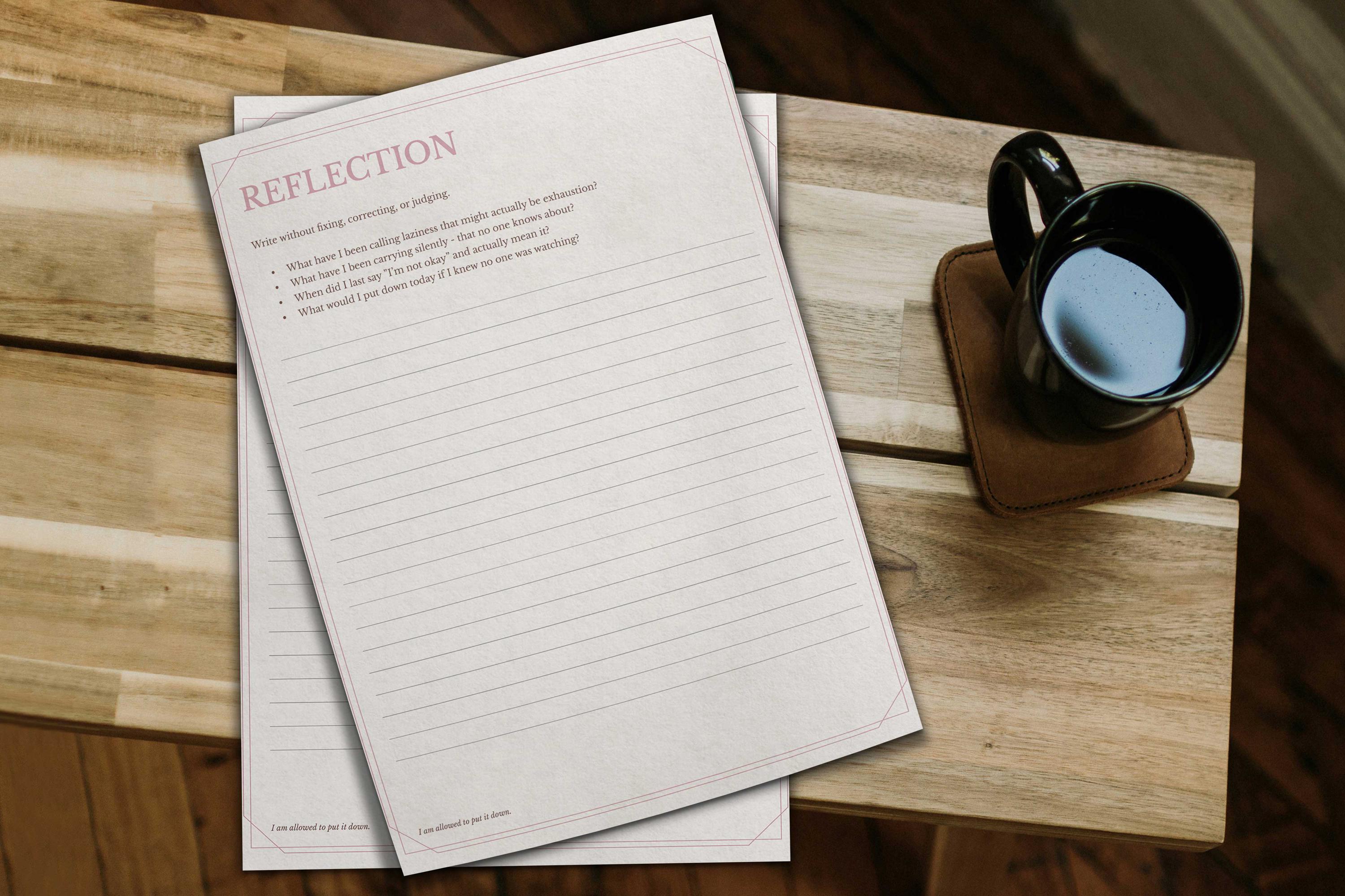 A Way Back to Yourself - Guided Journal PDF | Self-reflection Prompts ...