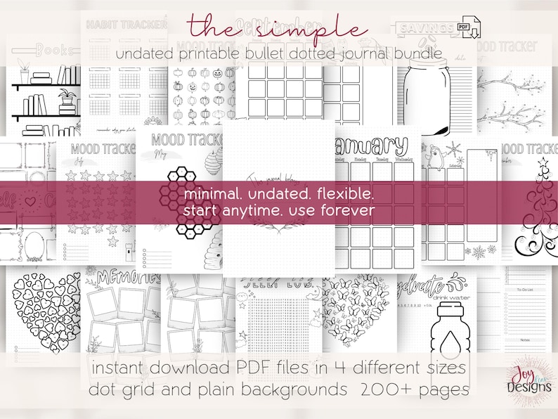 2026 Ultimate Bullet Dotted Journal Bundle 2100+ Pages | Digital Planner Download | Printable & Goodnotes Journals | Save 75% image 6