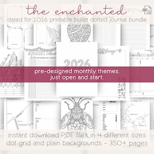 2026 Ultimate Bullet Dotted Journal Bundle 2100+ Pages | Digital Planner Download | Printable & Goodnotes Journals | Save 75% image 9