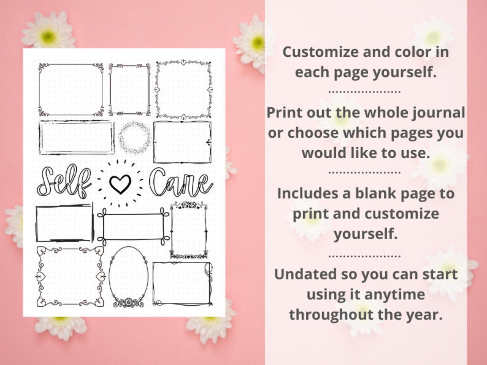 Complete Pre-made Bullet Dotted Journal Pages Instant Download - Etsy