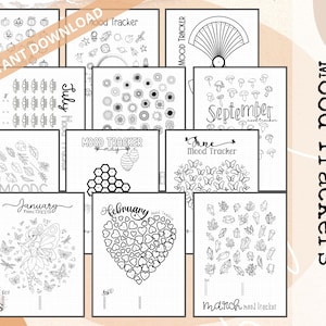 Premade Student Bullet Dotted Journal Planner Pages | Instant Download ...