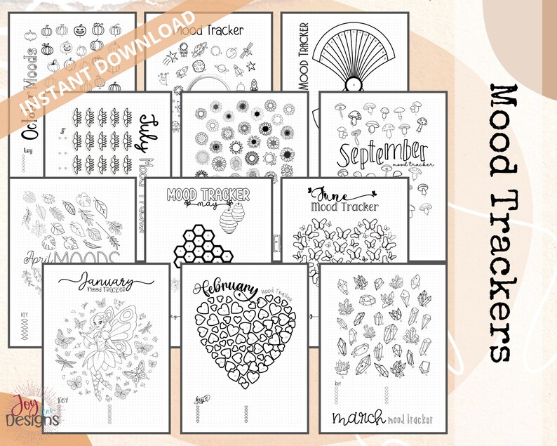 Premade Student Bullet Dotted Journal Planner Pages Instant - Etsy