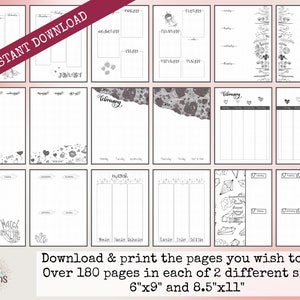 Premade Weekly Planner Printable Bullet Dotted Journal Pages | Instant ...