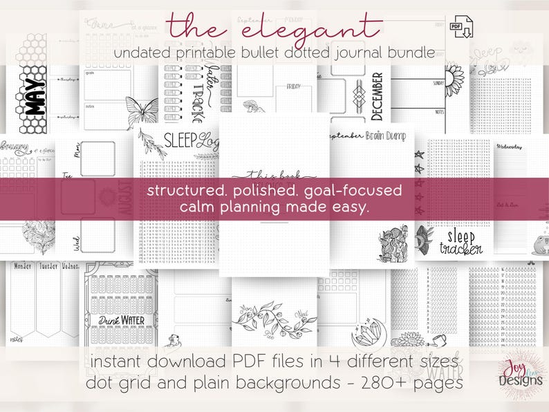 2026 Ultimate Bullet Dotted Journal Bundle 2100+ Pages | Digital Planner Download | Printable & Goodnotes Journals | Save 75% image 7