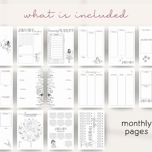 The Elegant: Undated Pre-made Bullet Dotted Journal Coil Spiral Bound ...