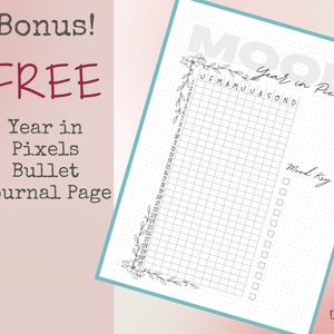 Premade Weekly Planner Printable Bullet Dotted Journal Pages | Instant ...
