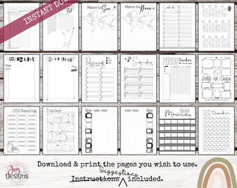 December Premade Bullet Dotted Journal Planner Pages Instant Download  Printable Planner Weekly Bujo Inserts Template PDF 2 Sizes -  Denmark