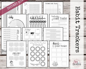 Bullet Journal Templates Full-Page Undated – Organized 31 Shop
