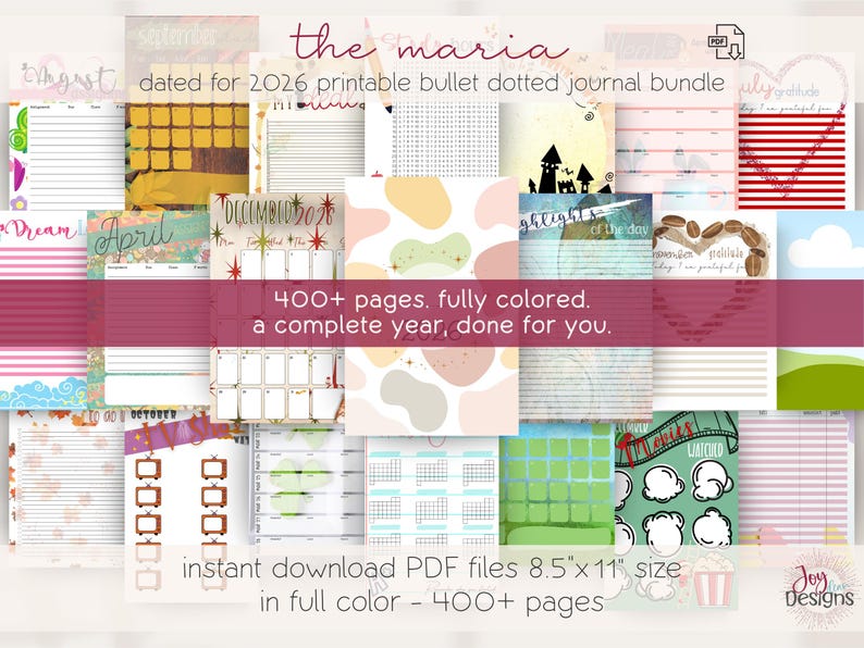2026 Ultimate Bullet Dotted Journal Bundle 2100+ Pages | Digital Planner Download | Printable & Goodnotes Journals | Save 75% image 11