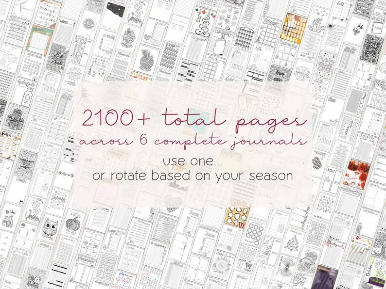 2026 Ultimate Bullet Dotted Journal Bundle 2100+ Pages | Digital Planner Download | Printable & Goodnotes Journals | Save 75% image 12