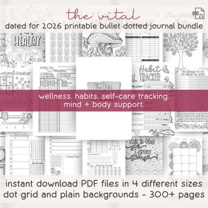 2026 Ultimate Bullet Dotted Journal Bundle 2100+ Pages | Digital Planner Download | Printable & Goodnotes Journals | Save 75% image 10