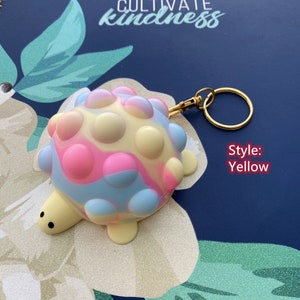 Pop It Turtle, Personalized Keychain, Fidget Toys, Pop It Stress Balls, Christmas Gifts, New Year Gift, Birthday Gifts, Pop Its Toy.