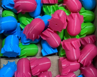 12x Catfish Rig Rattles 3D Printed fishing lure.