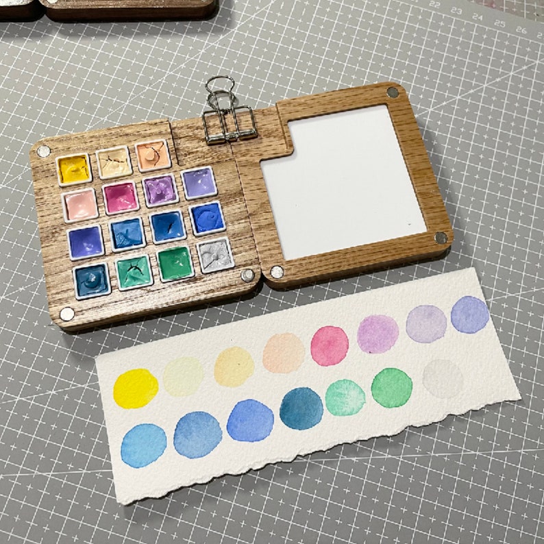 1Pc Watercolor Paint Palette Tray Water Color Palletes Washable Paint