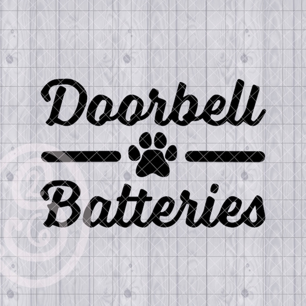 Doorbell Batteries SVG PNG Digital Download, Dog Treat Canister Decal Design, Biscuit Container SVG, Cut File For Dog Lover Gift, Treat Jar