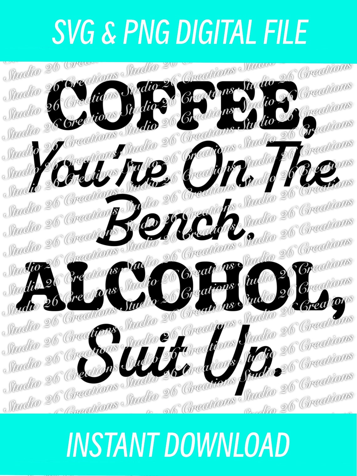 Coffee! You're On The Bench. Alcohol! Suit Up! Funny Wood Fridge Magnet - 2.5x3.5 Inches, Made In USA - View #6