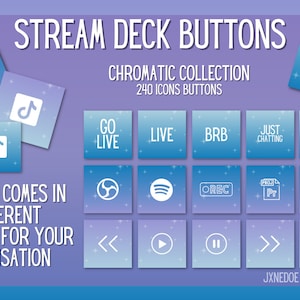 Stream Deck Icons | Stream Deck Buttons | Chromatic Collection | 240 ...