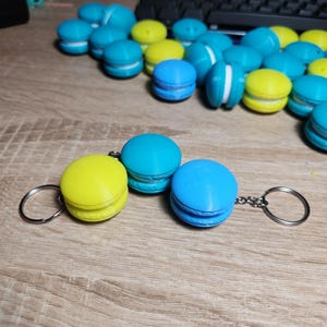 Macaron Fidget Clicker Keychain – Cute Stress Toy – Colorful Fun – 5 or 10 Pack Deals!