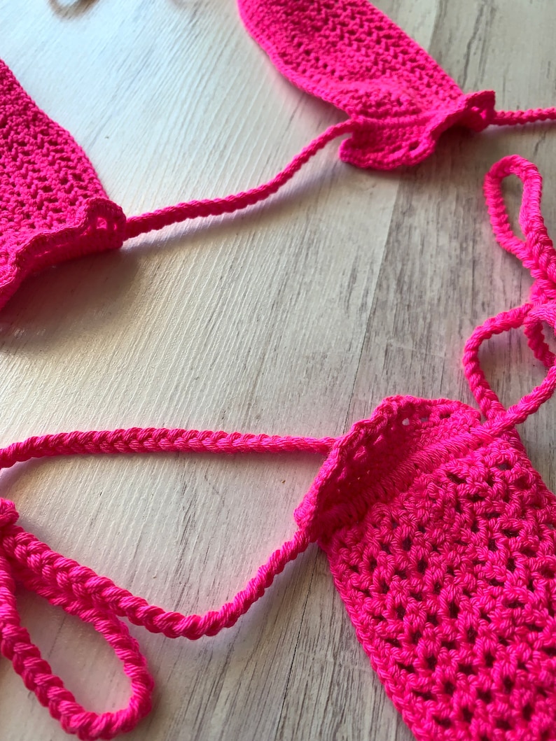 Crochet Micro Bikini Extreme Bikini Microkini Sexy Neon Etsy Ireland
